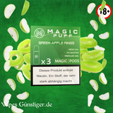 3 mal Magic Puff Pods Green Apple Rings