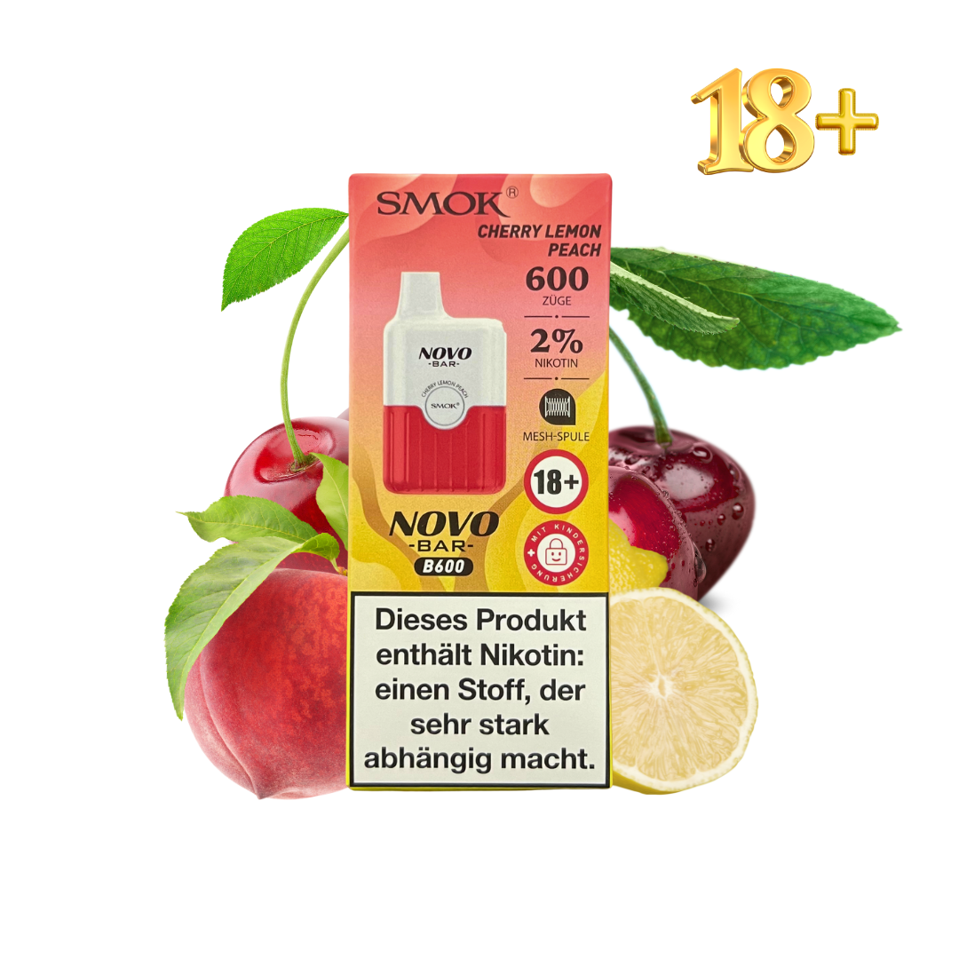 Smok Novo Bar B600 Cherry Lemon Peach